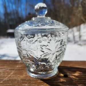 Princess House Fantasia Crystal Sugar Bowl With Lid